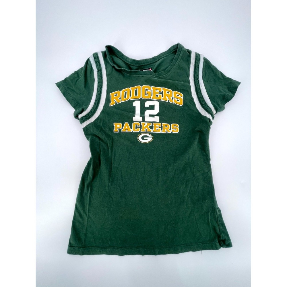 Green Bay Packers Aaron Rodgers #12 Shirt‎ Womens Medium Green National Football